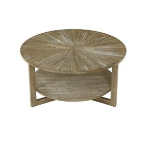 Table basse en bois rustique de style ferme du milieu du siècle pour appartements, montage facile - Product Image 1