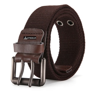 สายรัดผ้ายืดสำหรับผู้ชาย, เข็มขัดผ้าใบแฟชั่นลำลองสำหรับกีฬากลางแจ้งเนื้อผ้าคอตตอนใช้งานแนวยุทธวิธี - Product Image 2