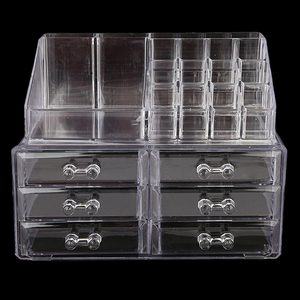 Acrylic Cosmetic <b>Makeup</b> Organizer Storage <b>Box</b> - White - Product Image 1