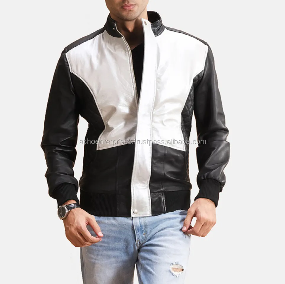Novo designer de jaqueta de couro vintage de manga longa para homens, jaqueta de couro velha para homens