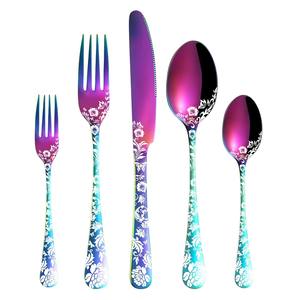 Robusto Fabricante Mayorista en India, cubiertos lisos chapados en oro, cuchara, cuchillo, tenedor, juego de cubiertos para cena y fiesta - Product Image 6