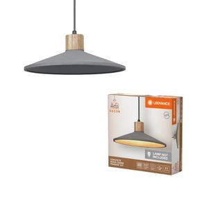 Lampada a sospensione legno/cemento grigio 1xE27 (Ledvance 838321) - Product Image 2