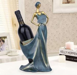 Porte-bouteille de vin de couleur noire, support décoratif en métal pour bar à domicile, présentoir à vin moderne - Product Image 3
