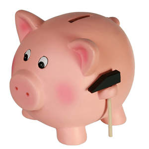 Grande tirelire cochon mignonne avec marteau, en métal, motif boîte, coffre-fort pour l'épargne, boîte de rangement idéale pour la collecte de pièces, cadeau parfait - Product Image 1