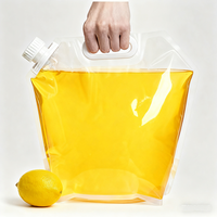 Jus d'orange et d'ananas de qualité alimentaire en poche souple avec bec verseur 5L 10L 20L 1 gallon – Sachet souple à bec verseur pour liquides, boissons, whisky, soda, eau minérale