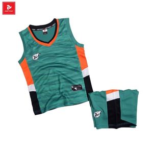 High Quality Custom <b>Basketball</b> Jersey Set OEM Sports Uniform <b>Kids</b> Children Jumper Breathable Quick Dry 100% Polyester Washed - Product Image 2