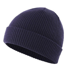 Gorros cálidos de Jacquard para hombre y mujer, gorros góticos de punto Punk callejero, gorros 100% de algodón a la moda, gorros cálidos para mantener el calor - Product Image 1