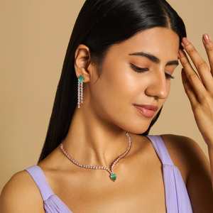 Zircon Party <b>Necklace</b> Elegant & Sparkling - Product Image 1