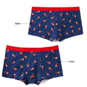 Calzoncillos bóxer de marca personalizados de calidad superior para hombre, calzoncillos bóxer de color con estampado transpirable, proveedor de precios al por mayor - Product Image 4