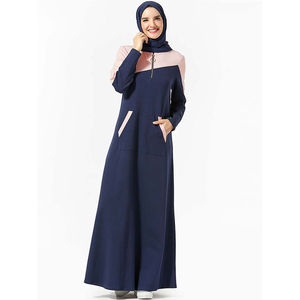 Abaya à capuche athlétique et modeste pour femmes, avec un sweat-shirt à capuche long inspiré du sport, sweats à capuche respirants pour femmes - Product Image 4