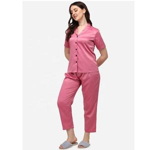 Conjunto de pijama jumbo de seda para mujer, pantalones cortos de manga corta para el hogar, de verano, 2022 - Product Image 4
