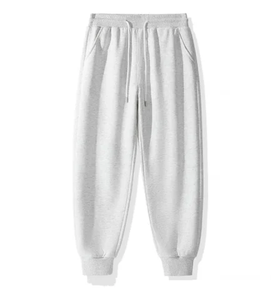 Pantalon de survêtement à jambe droite en molleton épais brodé personnalisé pour homme, style vintage délavé à l'acide - Product Image 6