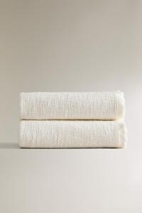 Manta tejida cepillada Jacquard con textura a cuadros - Product Image 5