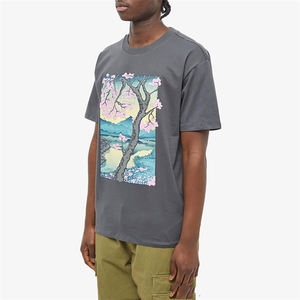 Vente en gros 100% coton 190gsm T-shirts pour hommes personnalisables T-shirts vierges unis - Product Image 1