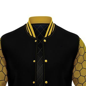 Veste universitaire en toile à sublimation, fabrication au Pakistan, prix de gros, logo personnalisé, fibre de bambou, séchage rapide, respirante - Product Image 4