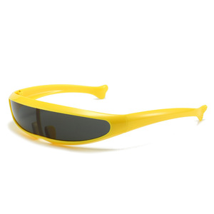Vente en gros pas cher lunettes de soleil en forme de poisson Dolphin <span class=keywords><strong>X</strong></span>-<span class=keywords><strong>Men</strong></span> <span class=keywords><strong>bleu</strong></span> jaune blanc pour les sports de plein air équitation espace robot lunettes de soleil pour hommes - Product Image 3