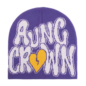 Gorros de tendencia 2025, gorro de calavera de invierno, bordado personalizado, gorros cálidos de invierno, ropa de fiesta informal, gorros deportivos, punto Acrílico - Product Image 4