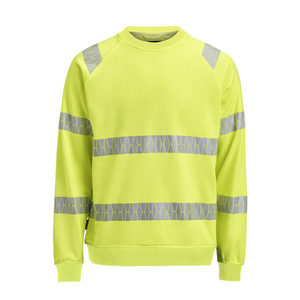 Sweat-shirt en polyester, sweat-shirts de sécurité haute visibilité avec bande réfléchissante, logo personnalisable - Product Image 3