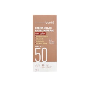 Crema Solare Minerale Viso con Colorante SPF 50 Benefici 50Ml - Product Image 1