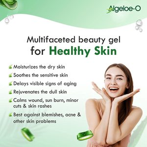 ALGELOE Gel d'Aloe Vera Biologique Non Toxique Clair pour l'Acné, les Cicatrices, une Peau Éclatante et Radieuse 99% Naturel, Sans Parabène ni Sulfate - 200ml - Product Image 5