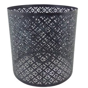 Classic Design Metal and <b>Glass</b> Lantern Silver Color Candle Jar for Living Room & Home Decor Handmade in Bulk - Product Image 2