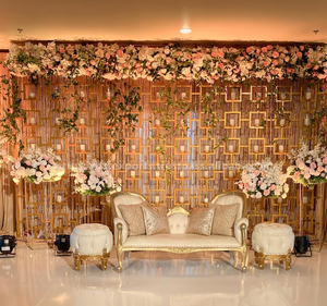 Paredes de velas de Escenario nocturno de recepción de boda en inglés, tamaño personalizado, Metal resistente duradero, mejor precio, Marcos traseros de velas de fábrica, Reino Unido - Product Image 6