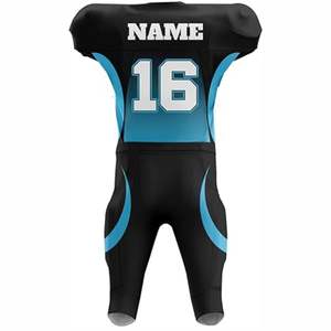 Maillot de football américain personnalisable pour équipe professionnelle, respirant, à manches courtes, séchage rapide, protection UV, grande taille, unisexe - Product Image 6