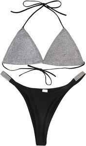 ชุดว่ายน้ำสตรีแบบแยกชิ้นชุดบิกินี่ชุดเดินชายหาดสายโซ่ทันสมัย - Product Image 6