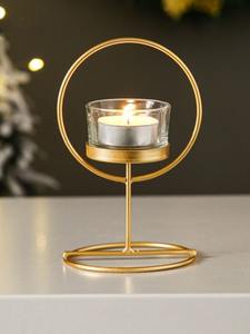 Candelabro de Metal Hecho a Mano, Pieza Decorativa Artística que Mejora el Ambiente Cálido del Dormitorio o Sala de Estar - Product Image 3