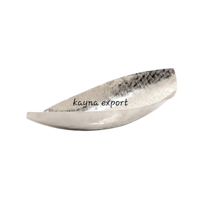 Newly Design Hammered Table Decoration Fancy Silver Metal Bowl Handicraft Metal Fruit Serving Bowl <b>Dinnerware</b> Tabletop Decor - Product Image 1