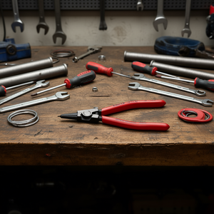 สำหรับคีมวงแหวนแบบเคลือบสีดำของ Knipex หัวขัดเงาเพื่อการยึดเกาะกับแกน - Product Image 3