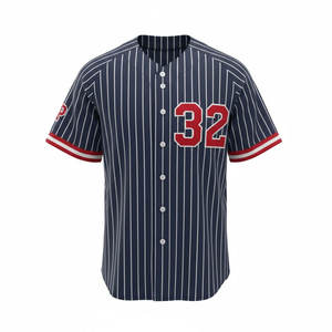 Maillot de baseball personnalisé – Design athlétique haut de gamme, respirant, 100 % polyester, séchage rapide, unisexe adulte, impression numérique pour équipes et usage urbain - Product Image 1