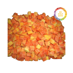 Cubes de papaye congelés en vrac dans le processus IQF conservant la texture de saveur fraîche pour les magasins de smoothies et la restauration pour le commerce international - Product Image 2