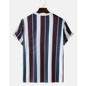 Nouveau stock – T-shirt homme en polyester/coton tricoté couleur personnalisée, vente en gros, logo imprimé, haute qualité, écologique, manches courtes - Product Image 2