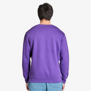 Sweat-shirt en polaire décontracté pour homme, vente en gros, uni, violet, pull unisexe, sweat-shirt pas cher - Product Image 3