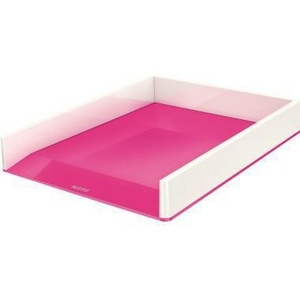 Bandeja para Documentos Leitz WOW Duo A4/C4 en Poliestireno Rosa/Blanco - Product Image 1