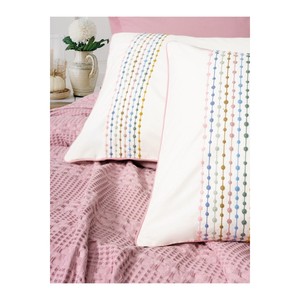 Pebble Pink Cotton Box Aura Double Pike <b>Set</b> <b>Comforter</b> Woven Technique - Product Image 3