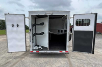 Remorque à chevaux d'occasion de qualité supérieure 2024 Harmar Dixie Star 206DSBP, type remorque 2 chevaux avec logement, prête à être expédiée