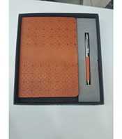 Agenda noir de luxe personnalisé A5 pour carnet de notes couverture design mode reliure à anneaux coffret de cadeaux d'affaires pour Noël et le nouvel an