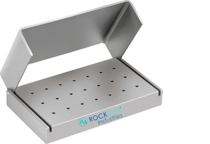 Bloc de fraise dentaire autoclavable manuel dans l'outil dentaire en métal de fraises en acier réutilisables bleues - Product Image 3