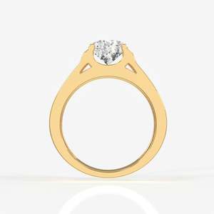 Bruce Men's 14K Gold <b>Ring</b> IGI Certified Lab Grown Asscher Radiant Emerald Oval Cut for Engagement Portuguese Cut Lab Grown - Product Image 4