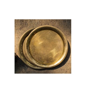 Restaurant Maison Assiette À Dîner Or Rond Alimentaire Dessert Assiette À Dîner En Acier Inoxydable Vente Chaude Table De Cuisine Fabricant Professionnel - Product Image 4