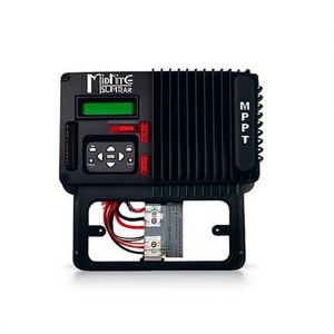 Barre omnibus solaire MidNite 250 ampères 5 pouces avec couvercle MNTBB2-15BLK Isolateur noir - Product Image 3