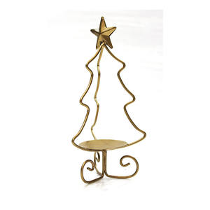 Bougeoir en métal personnalisé Arbre de Noël Design pour la maison Vacances Mariages Décorations de fête Couleurs personnalisées Logos - Product Image 1
