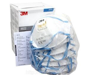 3M 8822 P2 Disposable Respirator <b>Face</b> Mask Protection From Organic Vapors and Acid Gases - Product Image 6