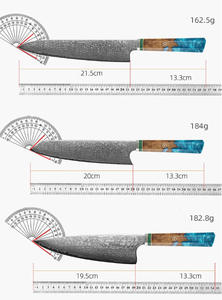 Venta al por mayor personalizado de alta calidad OEM ODM servicio cuchillo de Chef de acero de Damasco cuchillo de cocina clásico para el hogar y el restaurante - Product Image 3