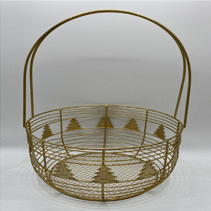 Iron Black Powder Coating Fruit and Vegetable <b>Storage</b> <b>Basket</b> Metal High Quality Designer Wire <b>Mesh</b> Amazing Look Fruit <b>Basket</b> - Product Image 2