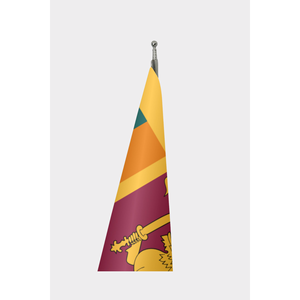 Bandera Oficial de Sri Lanka para Interiores, Impresa Digitalmente con Asta de Aluminio - Product Image 3