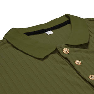 2024 Venta al por mayor de camisetas de golf para hombres en blanco logotipo bordado camisas de polo de manga corta lisas para hombres - Product Image 4