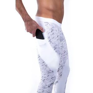Pantalones de Yoga con bolsillos para hombre, mallas deportivas ajustadas de compresión, personalizadas, a la moda, venta al por mayor, novedad - Product Image 6
